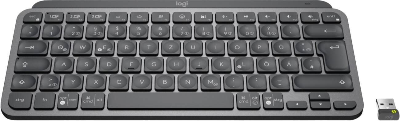 Logitech MX Keys Mini for Business Kabellose Tastatur QWERTZ Graphit
