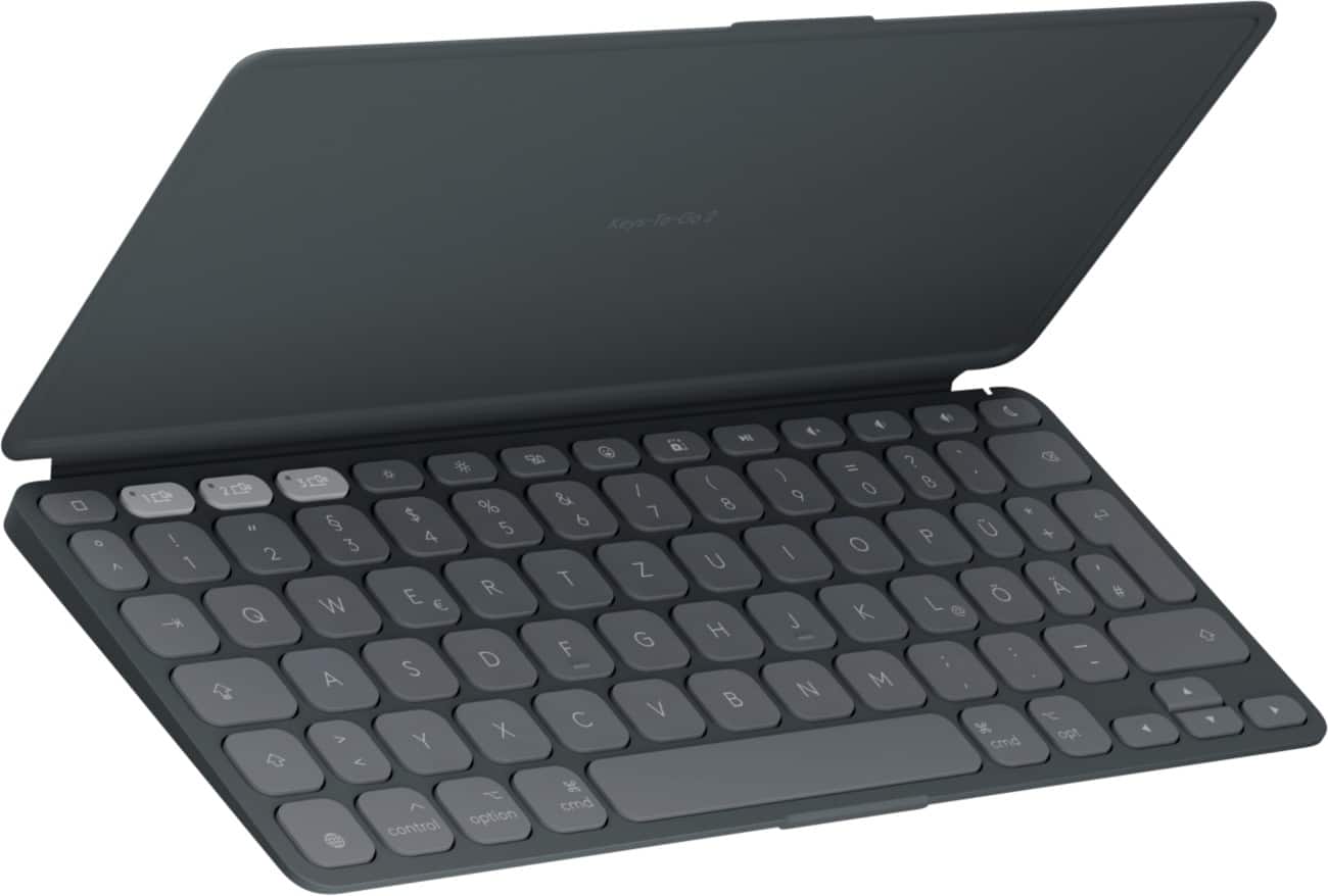 Logitech Keys-To-Go 2 für Apple Kabellose Tastatur QWERTZ Graphit