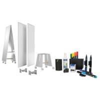 magnetoplan Design-Thinking Whiteboard Magnetisch 94 (B) x 59 (T) x 187 (H) cm Weiß Set 6 Stück