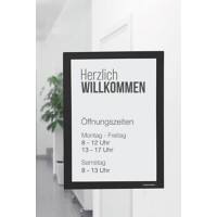 magnetoplan magnetofix A3 Inforahmen Selbstklebend Schwarz Haftend 1132012 20,5 (B) x 0,6 (T) x 75 (H) cm 2 Stück