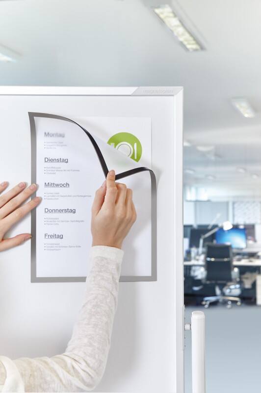 magnetoplan magnetofix A4 Inforahmen Magnetisch Silber 1130332 24 (B) x 0,8 (T) x 36 (H) cm 5 Stück