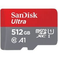 SanDisk Ultra MicroSDXC-Speicherkarte 512 GB Grau, Rot