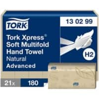 Tork Falthandtuch H2 Naturfarben 21 Packungen mit 180 Tüchern