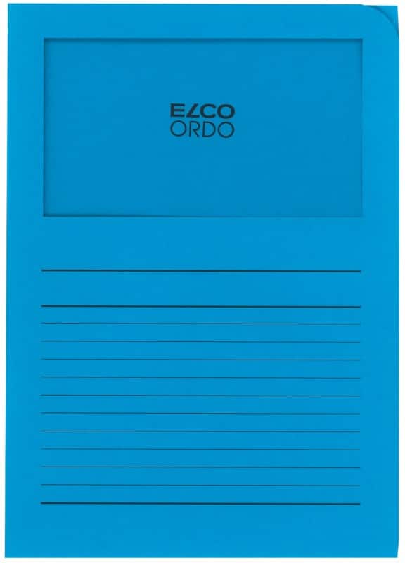 Elco Ordnungsmappe DIN A4 Blau Papier  10 Stück 