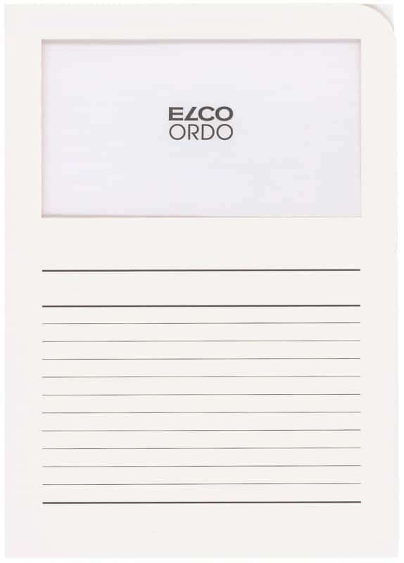 Elco Ordnungsmappe DIN A4 Weiß Papier  10 Stück 