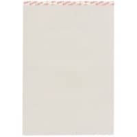 Elco Notizblock DIN A4 Kariert Geheftet Oben gebunden Pappkarton Hardback Grau Perforiert 100 Seiten