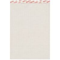 Elco Notizblock DIN A5 Quadrille Geheftet Oben gebunden Pappkarton Hardback Grau Perforiert 100 Blatt