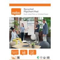 Nobo Flipchart-Papier Blanko, Kariert 58 x 81 cm 50 70 g/m² 50 Blatt