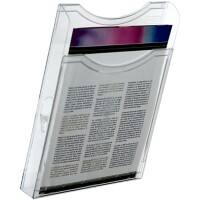 Archivo 2000 A4 hoch Prospektständer Wandmontiert Transparent 6121 CS TP 23,5 x 3,5 x 30 cm 6121 CS TP