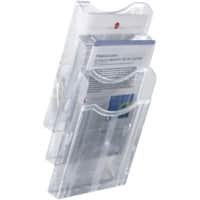 Archivo 2000 A4 hoch Prospektständer Wandmontiert Transparent 6123 CS TP 23,5 x 10,5 x 44,5 cm