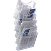 Archivo 2000 A4 quer Prospektständer Wandmontiert Transparent 6136 CS TP 32,5 x 19 x 58 cm 6136 CS TP