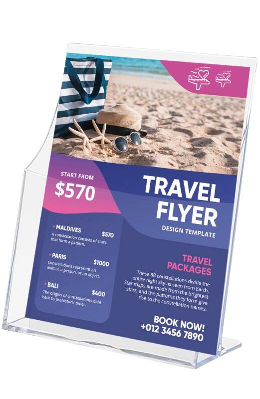 Archivo 2000 Prospektständer A5 1 Ebenen PS (Polystyrol) Transparent 6142 CS TP