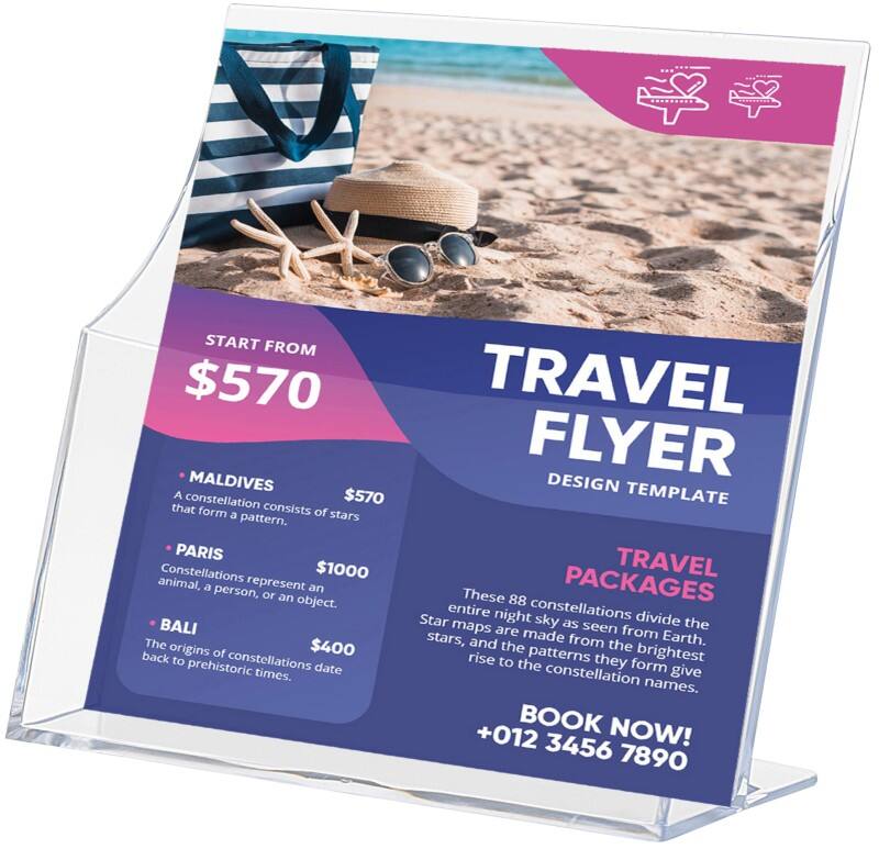 Archivo 2000 Prospektständer A4 1 Ebenen PS (Polystyrol) Transparent 6143 CS TP