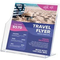 Archivo 2000 Prospektständer A4 1 Ebenen PS (Polystyrol) Transparent 6143 CS TP