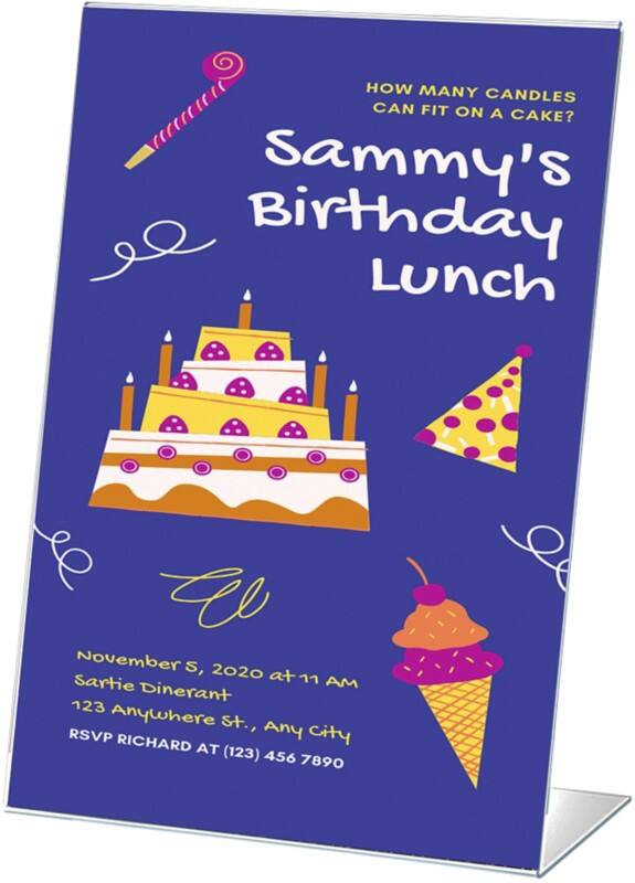 Archivo 2000 Tischaufsteller A5 L-Form 15 (B) x 5,5 (T) x 21 (H) cm Transparent