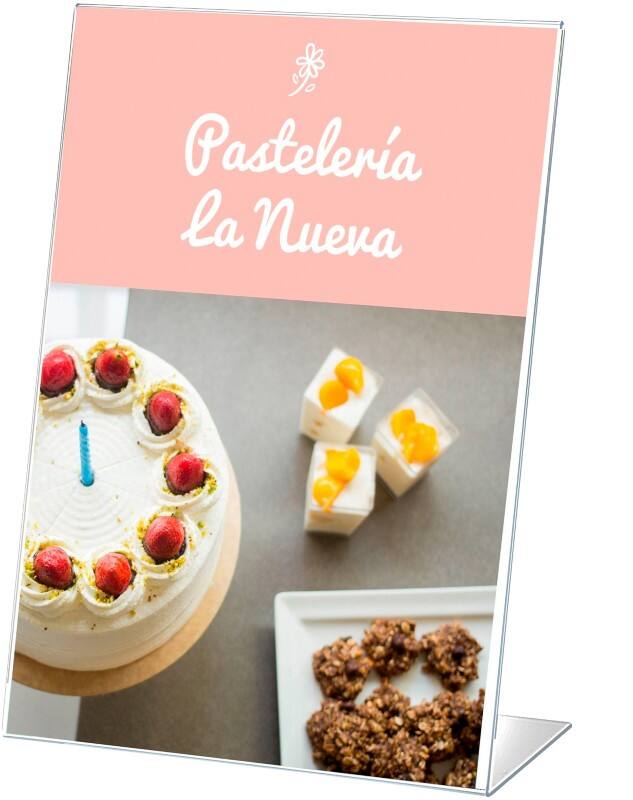 Archivo 2000 Tischaufsteller A6 L-Form 10,5 (B) x 4,5 (T) x 15 (H) cm Transparent