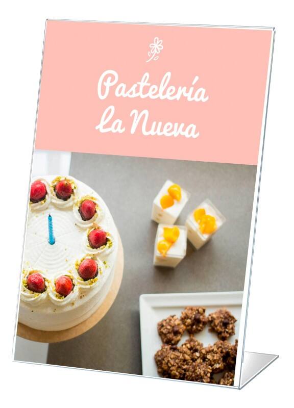 Archivo 2000 Tischaufsteller A7 L-Form 7,5 (B) x 3,5 (T) x 10,5 (H) cm Transparent