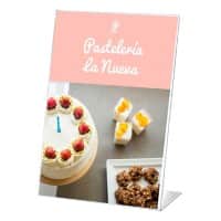 Archivo 2000 Tischaufsteller A7 L-Form 7,5 (B) x 3,5 (T) x 10,5 (H) cm Transparent