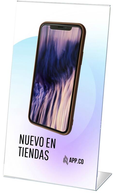 Archivo 2000 Tischaufsteller DL L-Form 10 (B) x 6 (T) x 21 (H) cm Transparent