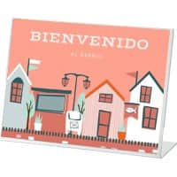 Archivo 2000 Tischaufsteller A4 quer L-Form 30 (B) x 6,5 (T) x 20,5 (H) cm Transparent