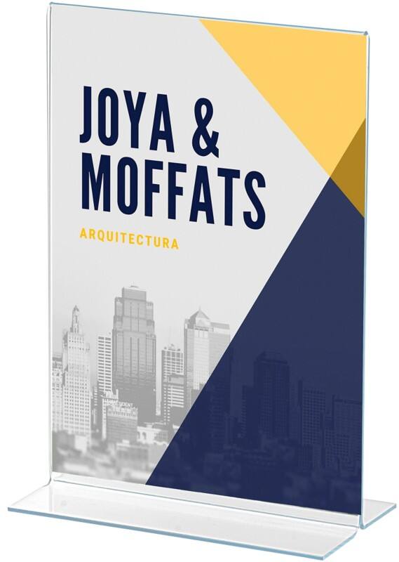 Archivo 2000 Tischaufsteller A5 T-Form 15 (B) x 6,5 (T) x 21,5 (H) cm Transparent