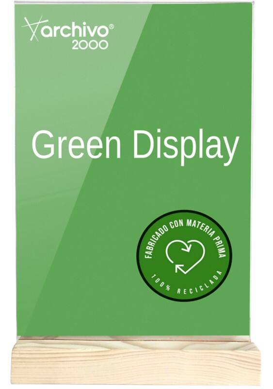 Archivo 2000 Tischaufsteller A4 quer T-Form 21 (B) x 4 (T) x 33 (H) cm Transparent