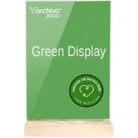 Archivo 2000 Tischaufsteller A4 quer T-Form 21 (B) x 4 (T) x 33 (H) cm Transparent