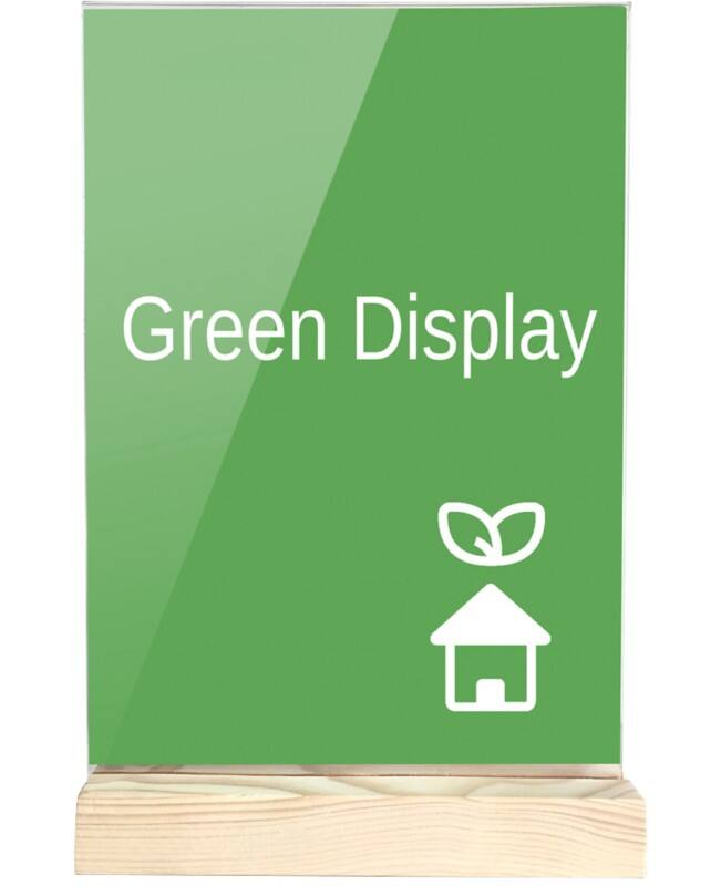 Archivo 2000 Tischaufsteller A7 T-Form 7,5 (B) x 3 (T) x 12,5 (H) cm Transparent