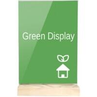 Archivo 2000 Tischaufsteller A7 T-Form 7,5 (B) x 3 (T) x 12,5 (H) cm Transparent