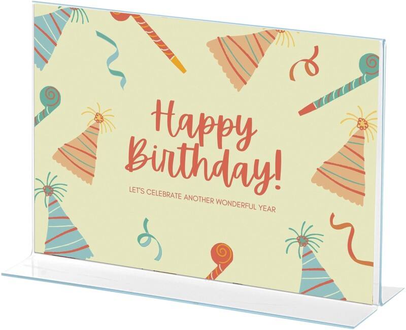 Archivo 2000 Tischaufsteller A3 quer T-Form 42 (B) x 10 (T) x 30,5 (H) cm Transparent