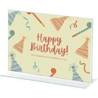 Archivo 2000 Tischaufsteller A3 quer T-Form 42 (B) x 10 (T) x 30,5 (H) cm Transparent