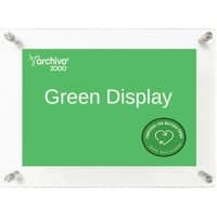 Archivo 2000 Wanddisplay DIN A4 Wandmontage 33 (B) x 3,5 (T) x 14 (H) cm Transparent