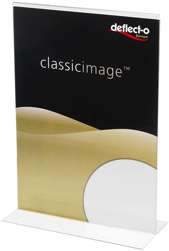 Deflecto Tischaufsteller A4 T-Form 21 (B) x 9,3 (T) x 30,5 (H) cm Transparent