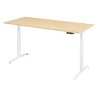 VLXK65 Elektrisch Höhenverstellbar Sitz-Stehschreibtisch Ahorn C-Fuß 1.800 (B) x 800 (T) x 1.295 (H) mm Spanplatte, Stahl