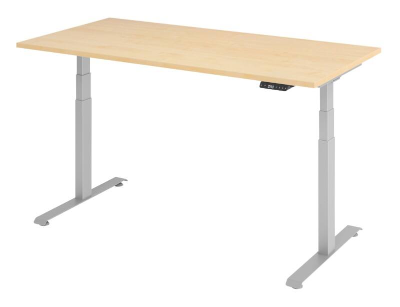 VLXK65 Elektrisch Höhenverstellbar Sitz-Stehschreibtisch Ahorn C-Fuß 1.600 (B) x 800 (T) x 1.295 (H) mm Spanplatte, Stahl