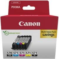 Canon 570, 571 Original Tintenpatrone Schwarz, Cyan, Magenta, Gelb 5er-Pack