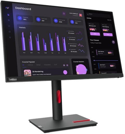 Lenovo ThinkVision 60,5 cm (23,8") Monitor T24i-30 Schwarz