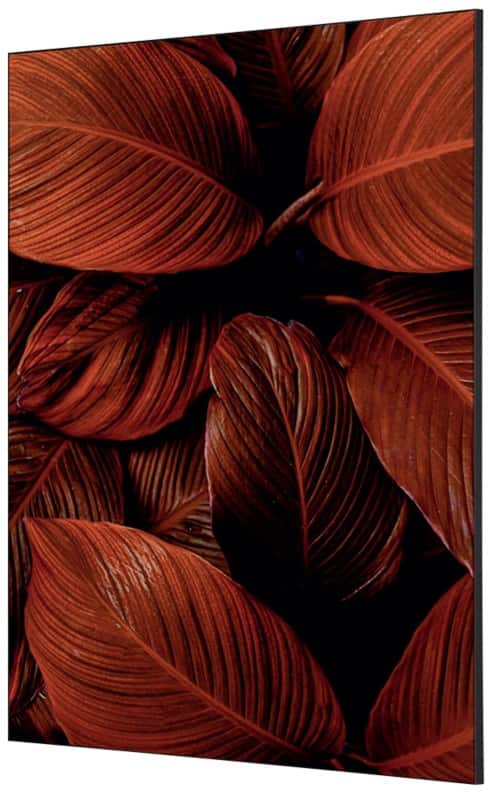 SHOWDOWN Textile Wanddekoration Botanische Blätter Mehrfarbig Aluminium