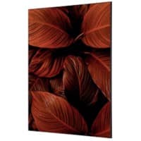 SHOWDOWN Textile Wanddekoration Botanische Blätter Mehrfarbig Aluminium