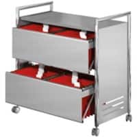 Kerkmann Hängemappenwagen Nicht Abschließbar Silber 14313214