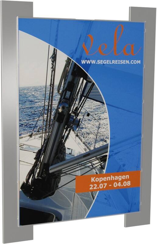 Kerkmann Inforahmen Wandmontiert Silber 43652914 37,7 x 2 x 50 cm