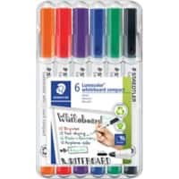 STAEDTLER Lumocolor Whiteboard-Marker 97% Recycelt Filzspitze  -   6 Stück