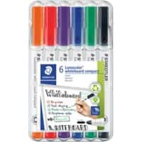 STAEDTLER Lumocolor Whiteboard-Marker Filzspitze 6 Stück