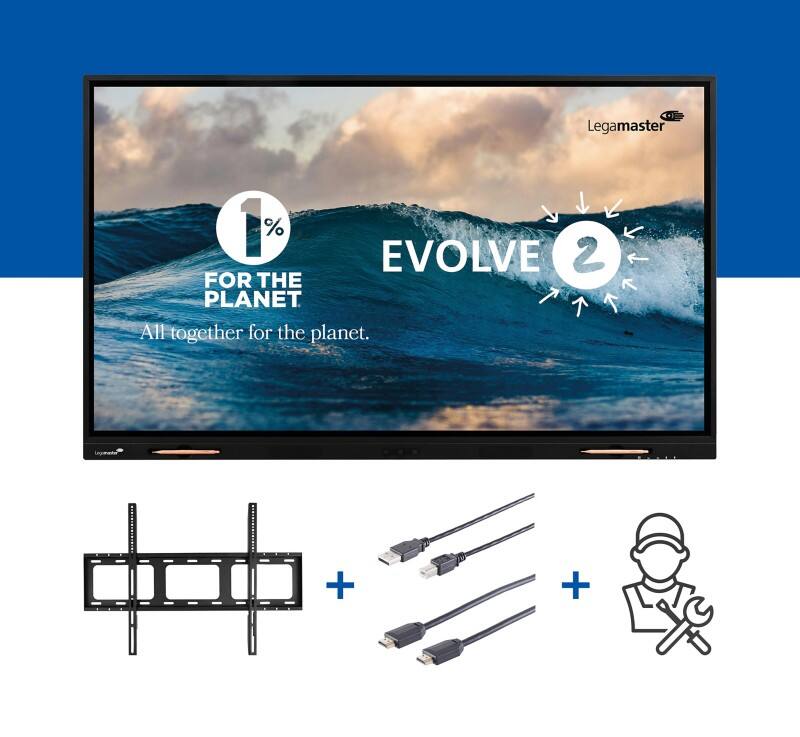 Legamaster Anzeigebildschirm EVOLVE 2 75" Touchdisplay