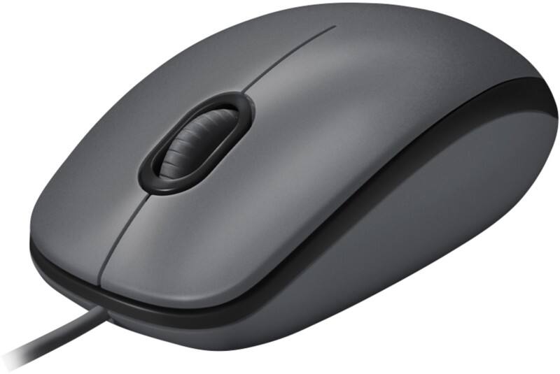 Logitech M100 Maus Verkabelt Schwarz Geeignet Für Linkshänder