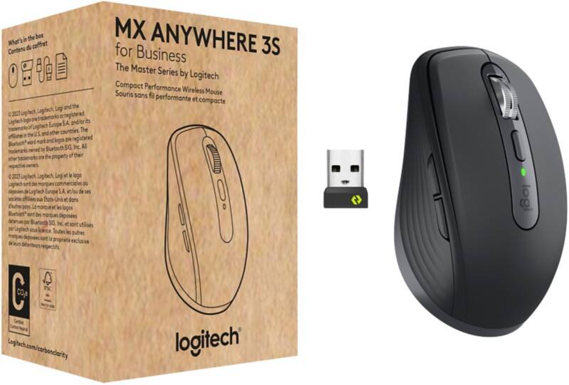 Logitech Kabellose Maus MX Anywhere 3S Grau