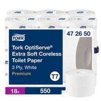 Tork OptiServe Toilettenpapier 3-lagig kernlos 472650