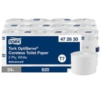 Tork OptiServe Toilettenpapier 2-lagig Ohne Kern 472630 24 Rollen à 820 Blatt 