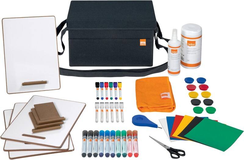 Nobo Whiteboard-Zubehör Starter Kit 1915711 Tragbare Tasche Grau 35,5 x 23 cm