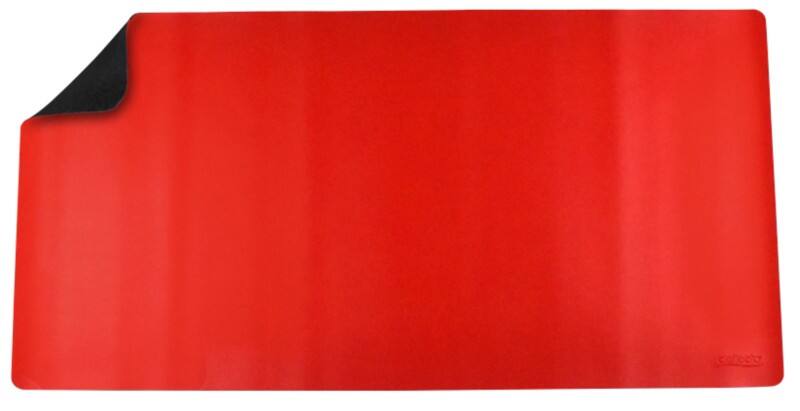 Deflecto Schreibunterlage Kunstleder, Leder, PVC (Polyvinylchlorid) Rot, Schwarz 120 x 60 cm